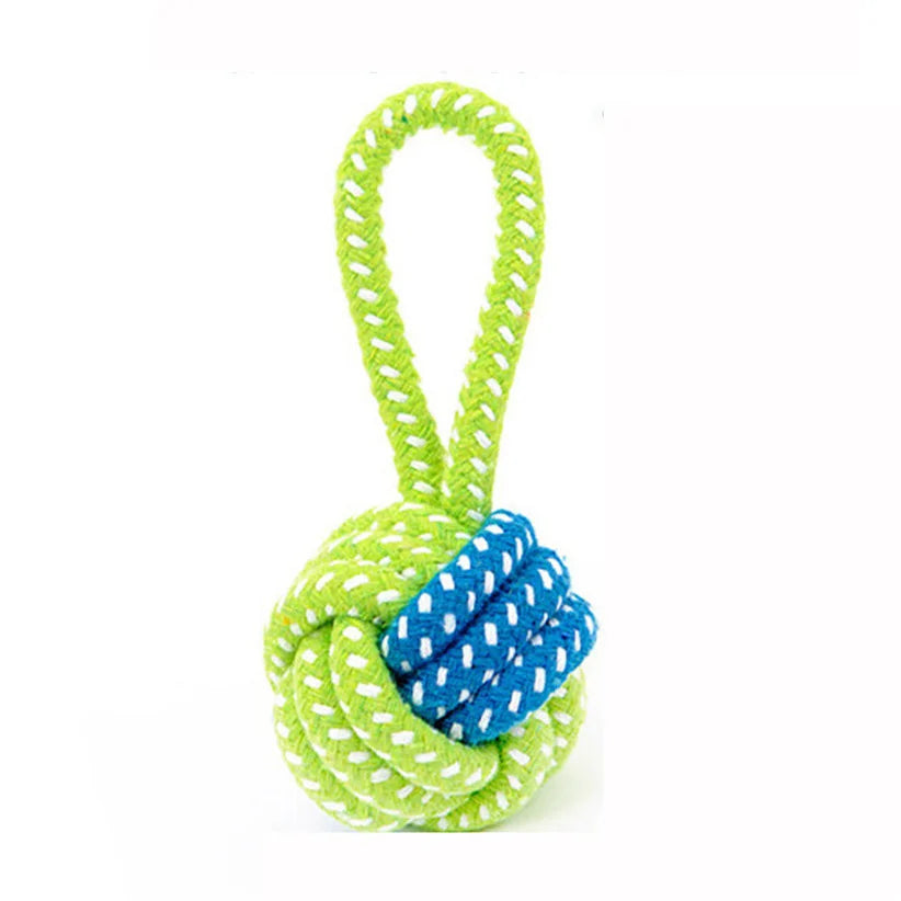 Green Rope Ball Toy for Large Small Dog Cat