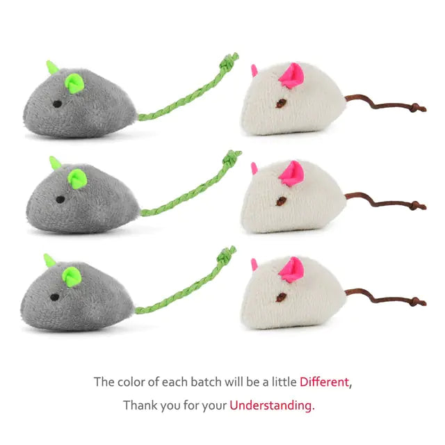 Pet Toy Mice Plush Mouse Cat Toy For Kitten